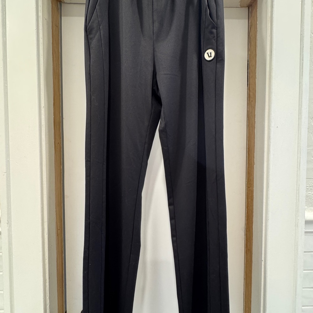 Vuori Black Wide Leg Pants with Elastic Waist